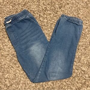 BKC Brooklyn Cloth Co. Girl’s Blue Denim Joggers Jeans Size 14, fits Women Small